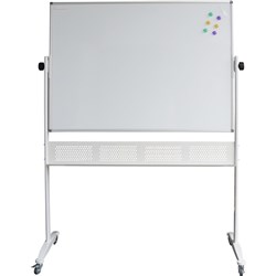 Rapidline Standard Mobile Whiteboard 1200 x 900mm  Aluminium Frame