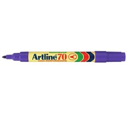 Artline 70 Permanent Markers Bullet 1.5mm Purple Box Of 12